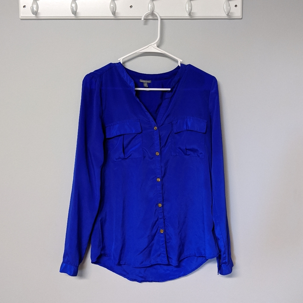 Radiant blue blouse